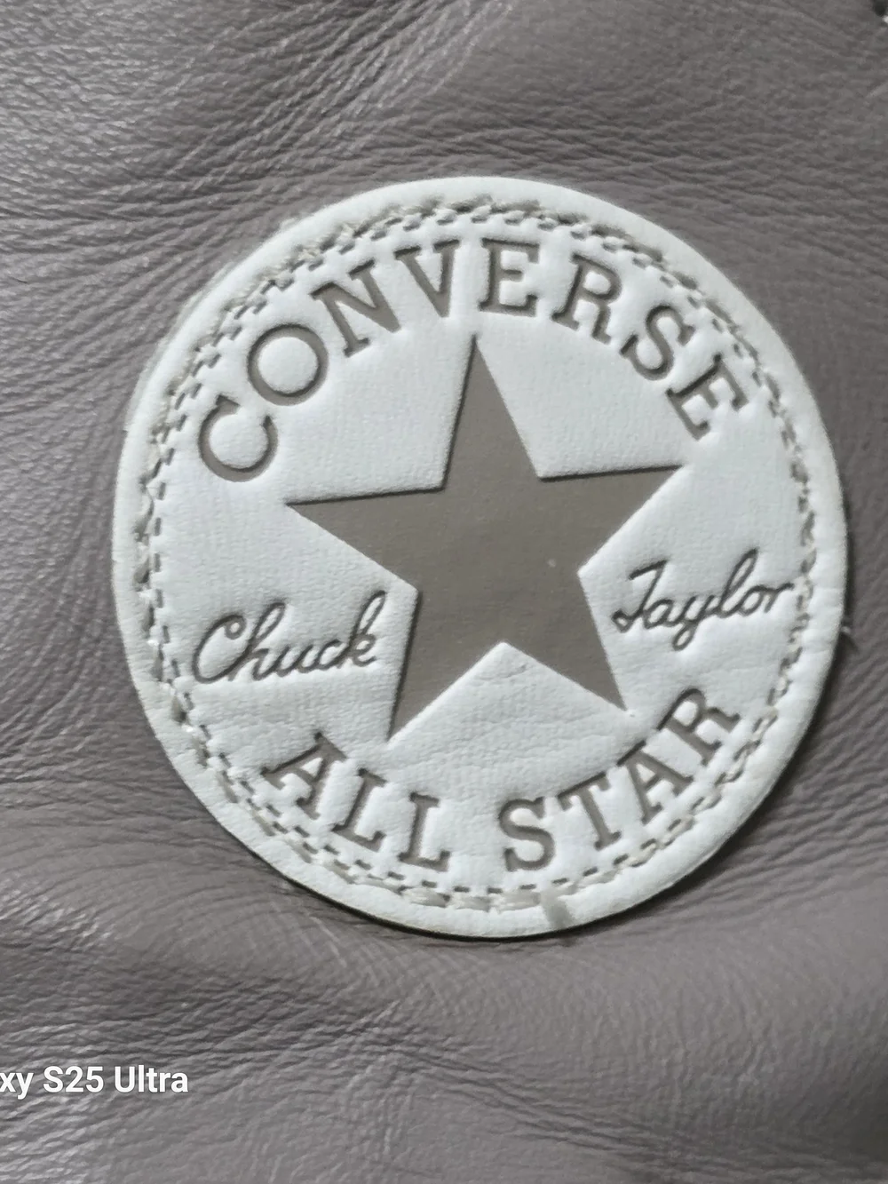 Converse Gray High-Top Sneakers with White Soles Uaed Size 8.5